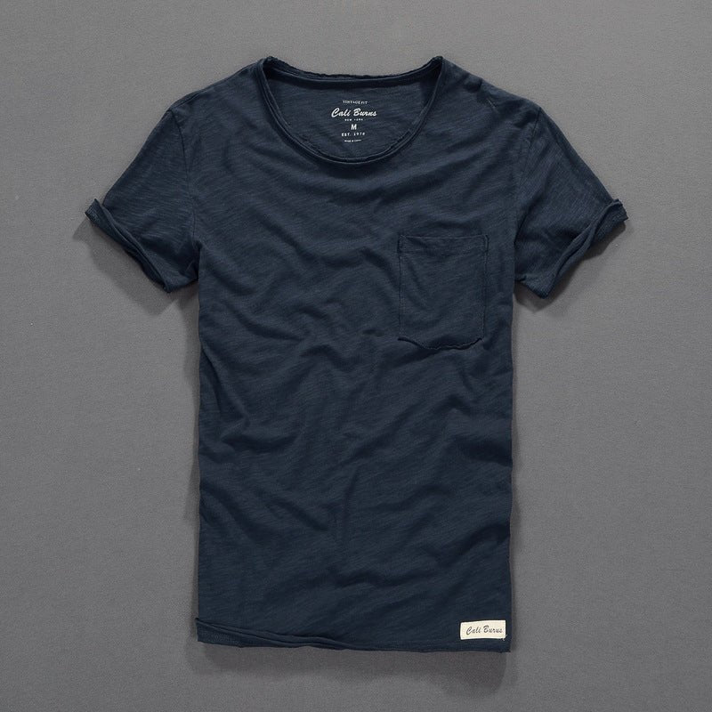 Ravel T-shirt à Poche en Coton Bio Ultra-Doux et Respirant pour l’Été - Hommfer
