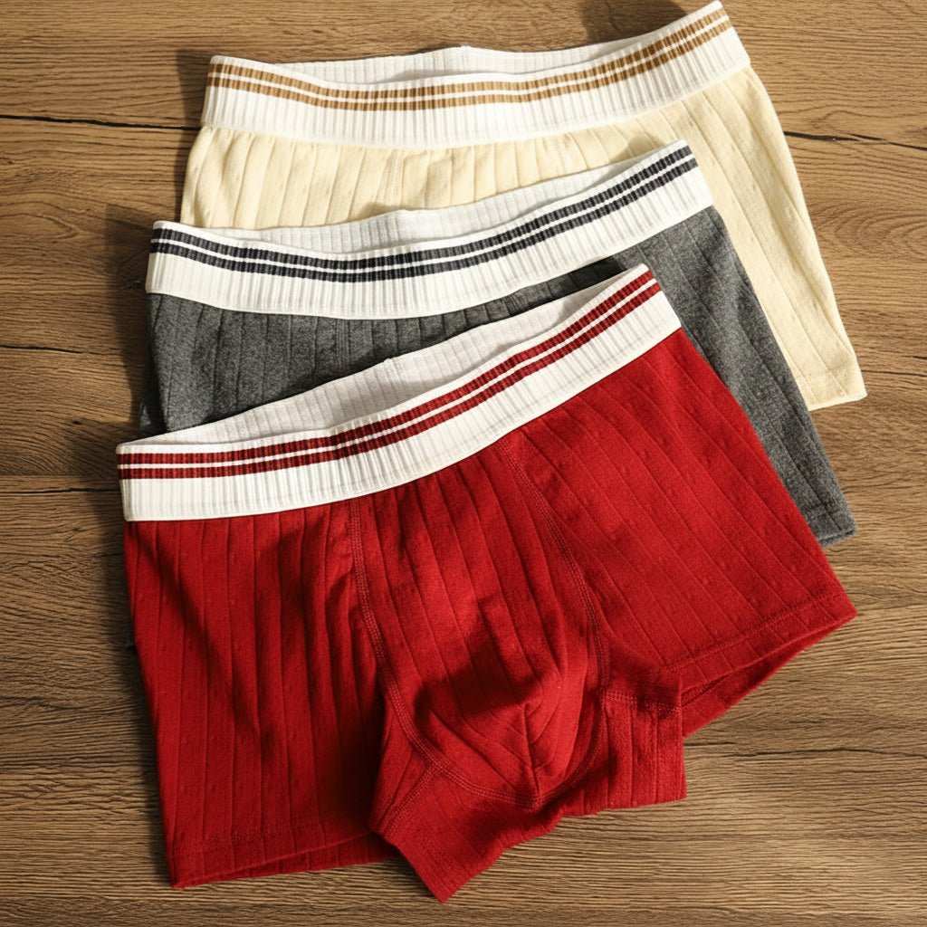 Rivage Boxer homme en coton bio côtelé respirant et extensible pour fraîcheur et confort au quotidien - Hommfer