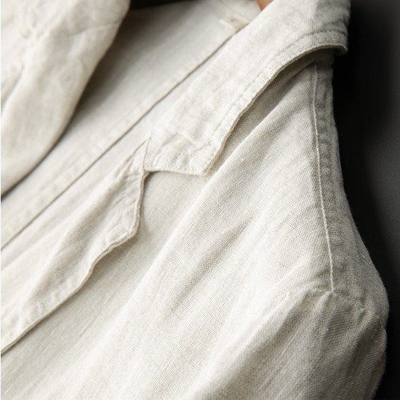 Rivage Ensemble Blazer Déstructuré et Pantalon à Cordon en Lin-Coton pour Confort Respirant - Hommfer