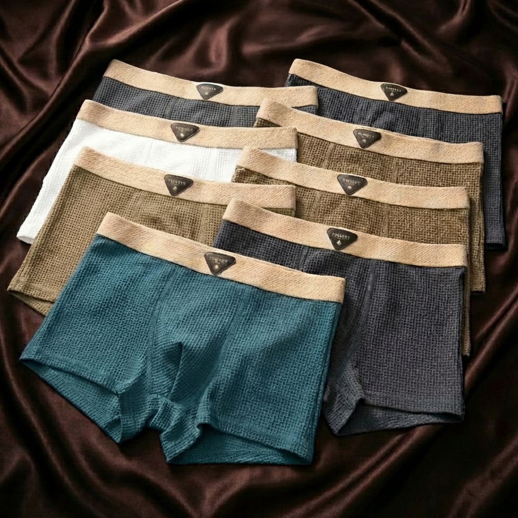 Rowan Boxer Briefs in 100% Organic Viscose with Antibacterial, Moisture‑Wicking Fabric - Hommfer