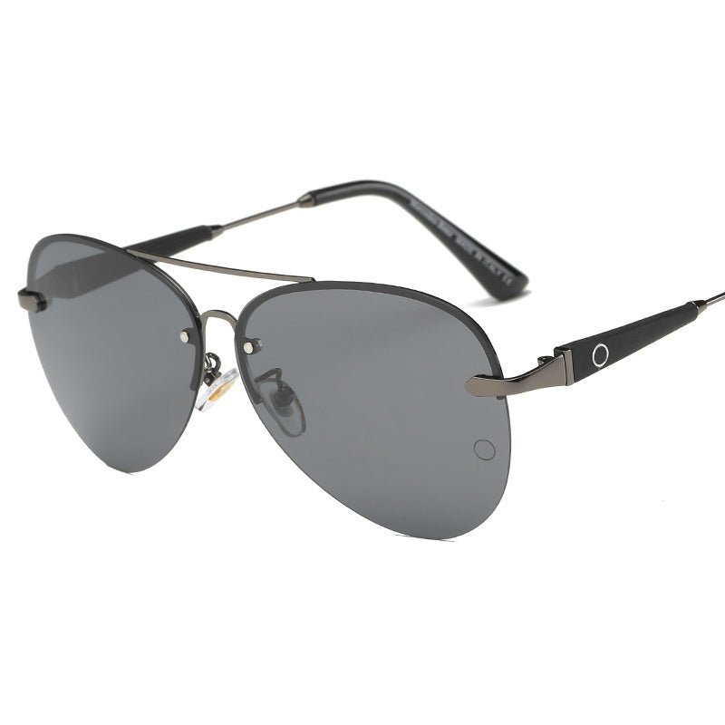 Sevrin Lunettes de Soleil Aviateur à Verres Polarisés Anti‑Reflets, Monture Dorée en Alliage, UV400 - Hommfer