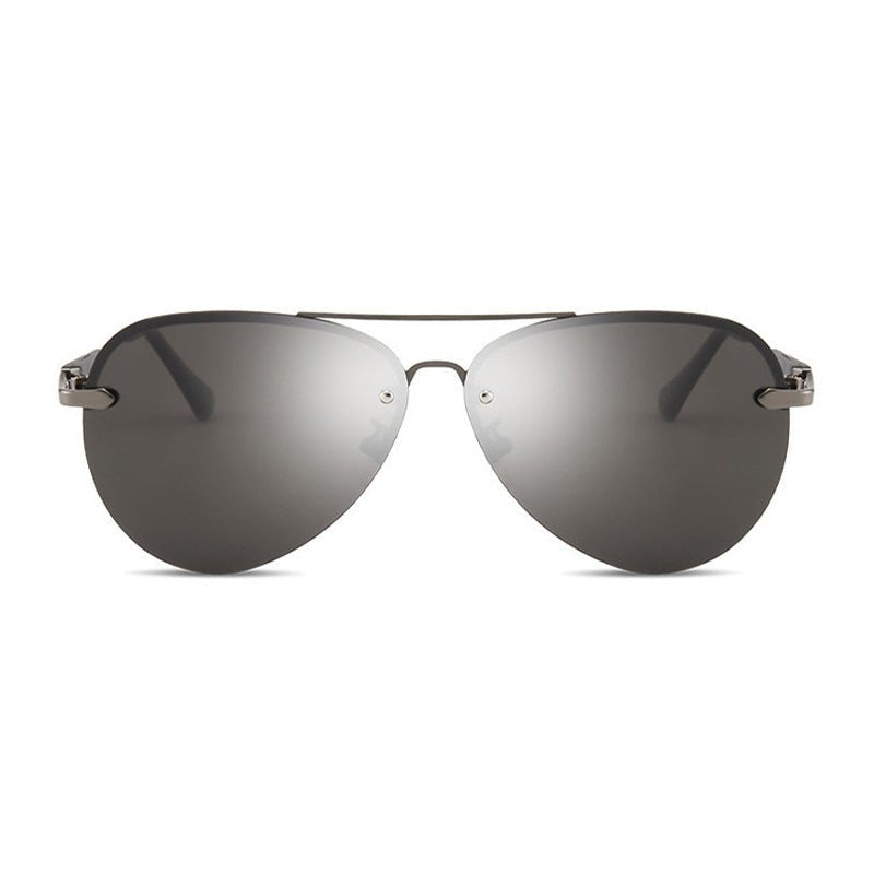 Sevrin Lunettes de Soleil Aviateur à Verres Polarisés Anti‑Reflets, Monture Dorée en Alliage, UV400 - Hommfer