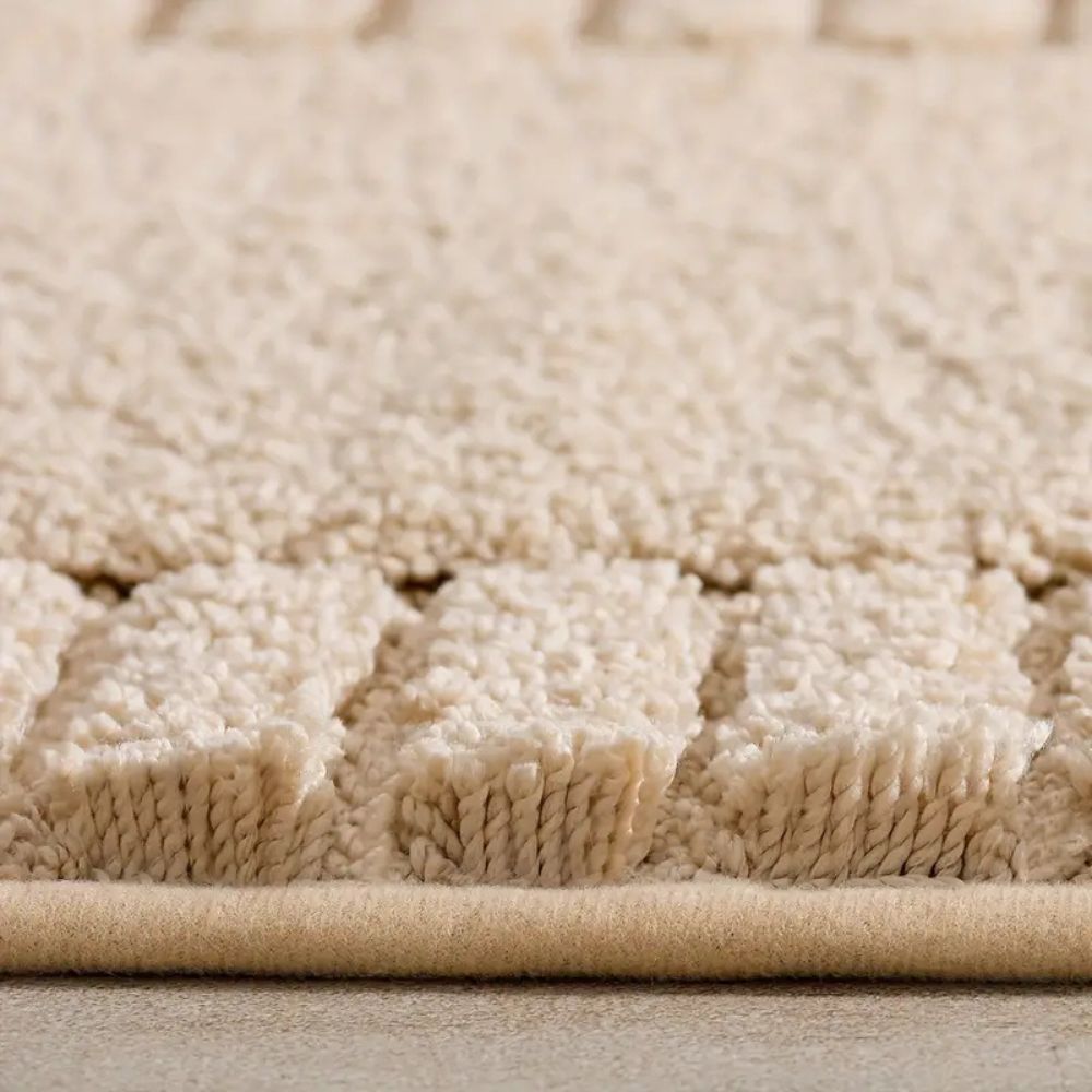 Tapis de Bain Rayé Doux à Séchage Rapide avec Dos Antidérapant, Lavable en Machine, 40x60 ou 50x80 cm - Hommfer