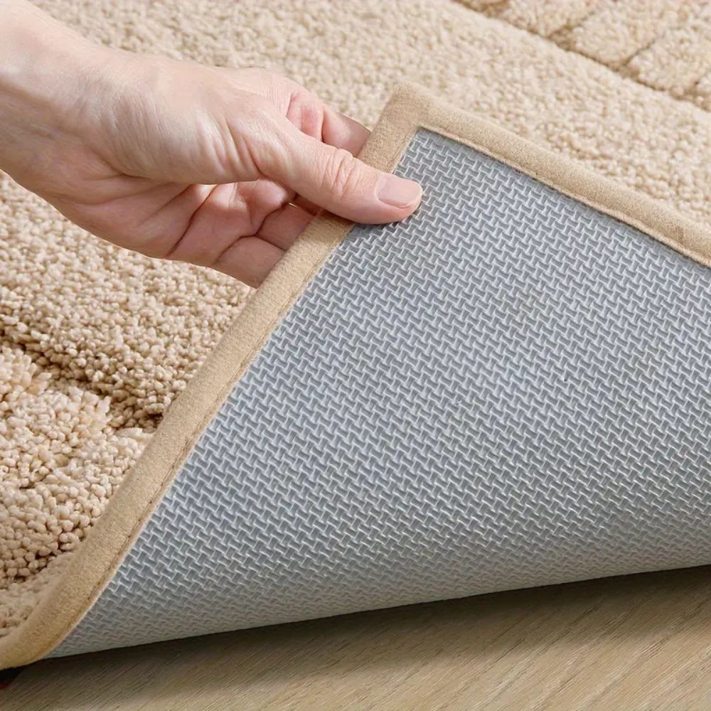Tapis de Bain Rayé Doux à Séchage Rapide avec Dos Antidérapant, Lavable en Machine, 40x60 ou 50x80 cm - Hommfer