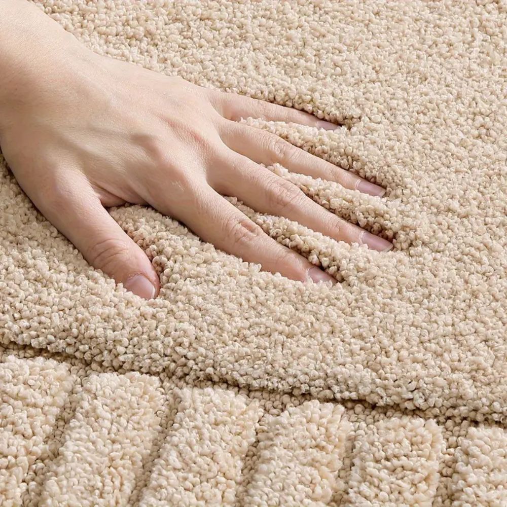 Tapis de Bain Rayé Doux à Séchage Rapide avec Dos Antidérapant, Lavable en Machine, 40x60 ou 50x80 cm - Hommfer