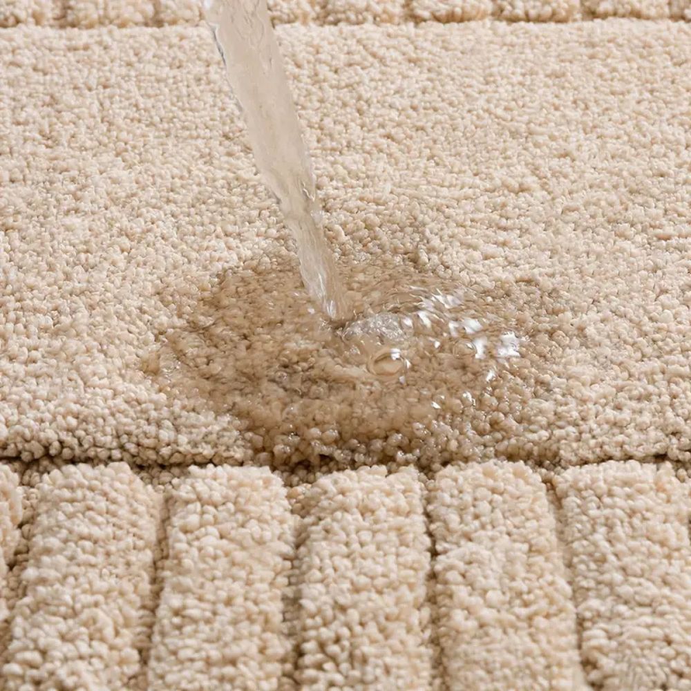 Tapis de Bain Rayé Doux à Séchage Rapide avec Dos Antidérapant, Lavable en Machine, 40x60 ou 50x80 cm - Hommfer