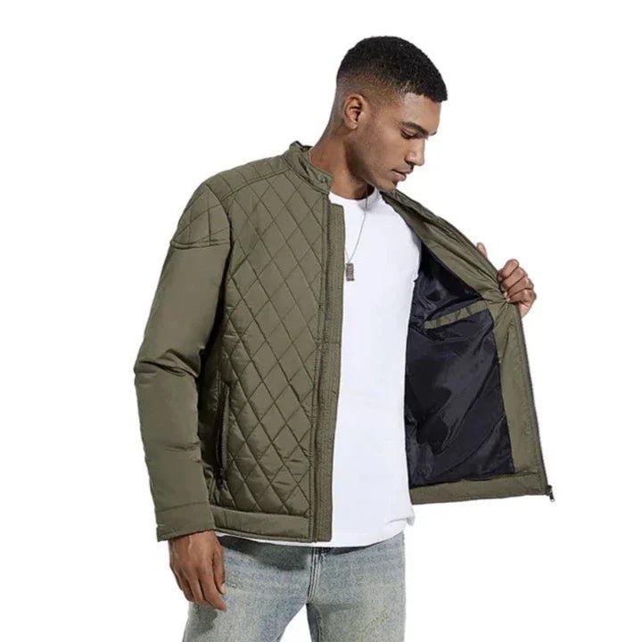 Valmont Veste bomber matelassée avec isolation en coton pour rester au chaud par temps frais et résistante au vent - Hommfer