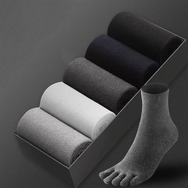 Varenne Chaussettes à orteils en coton respirant sans coutures pour un confort sec au quotidien - Hommfer