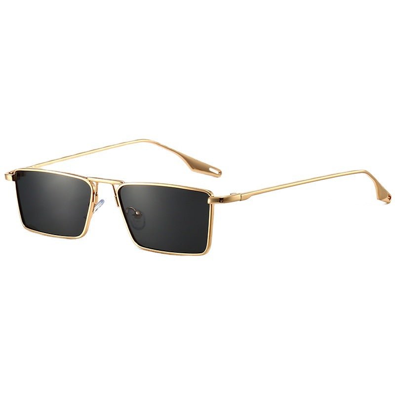 Varenne Lunettes de soleil à monture en acier inoxydable résistante aux chocs, UV400 et anti-éblouissement - Hommfer