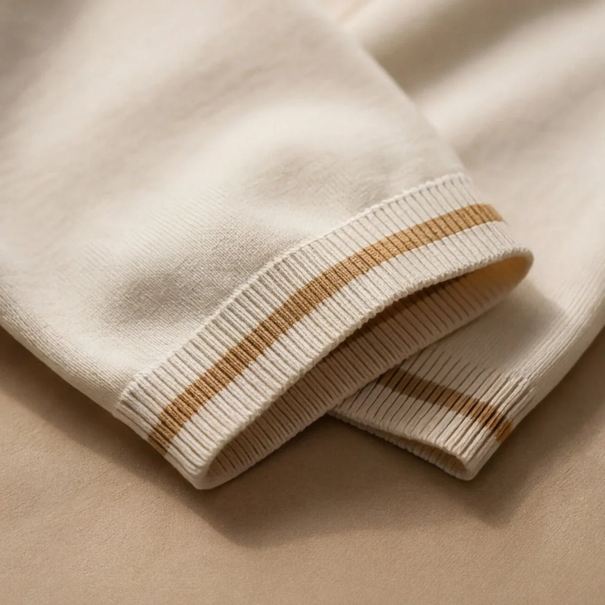 Varenne Polo en tricot de viscose extensible à col zippé, respirant, manches à bord contrasté - Hommfer