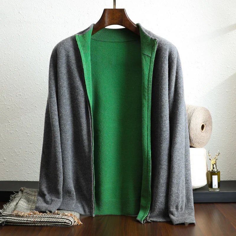 Veste zippée Ellington 100% Cachemire - Hommfer